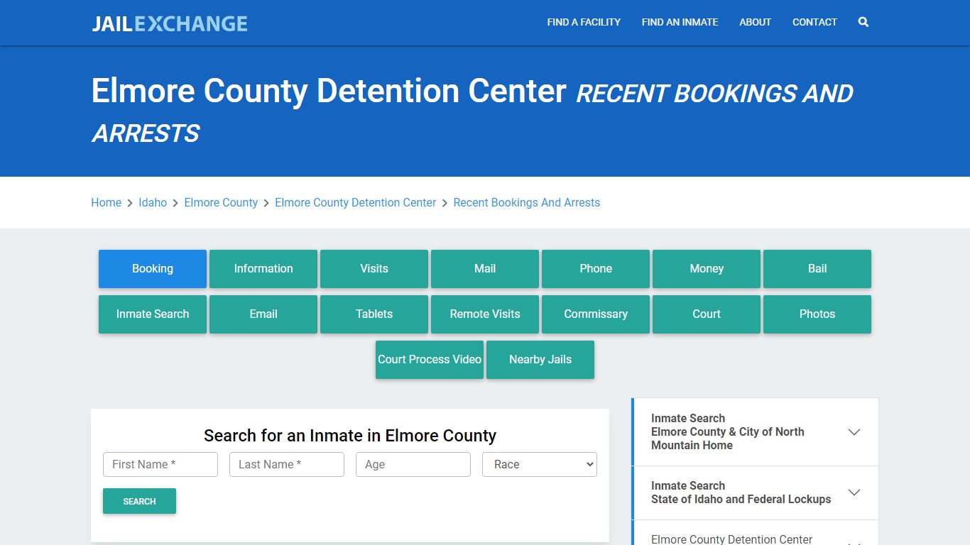 Elmore County Detention Center Recent Bookings And Arrests - Jail Exchange